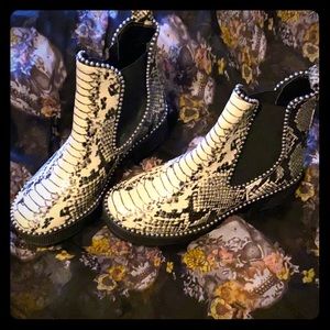 Snakeskin Booties